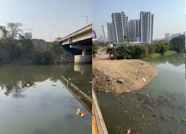 Pawana River Being Choked