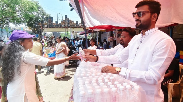 Free Water Distributed to Thousands at Bhim Srushti to Mark Ambedkar Jayanti