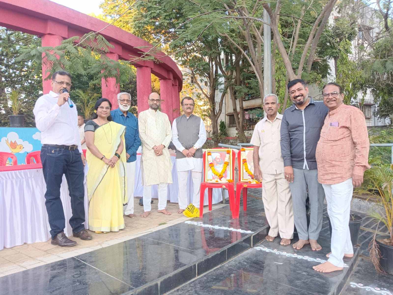 Marathi Language Day Celebrated in Shahunagar