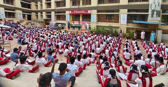 International Yoga Day Celebrated in PCMC Schools with Enthusiasm