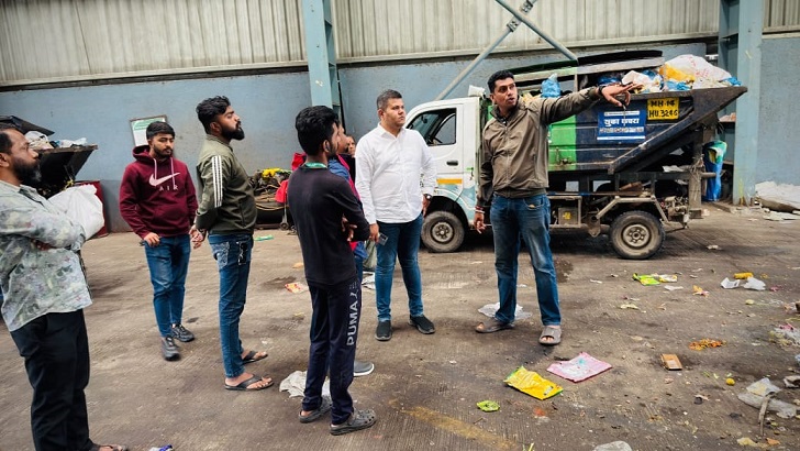 Abhishek Barne Inspects Kalewadi Waste Centre