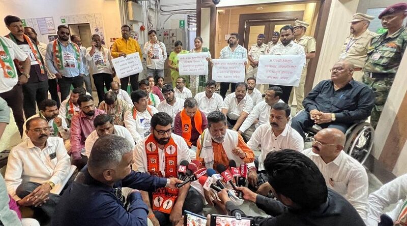 Shiv Sena (UBT) Stages Sit-in at PCMC Over Moshi Tragedy; Demands Culpable Homicide Case Against Officials