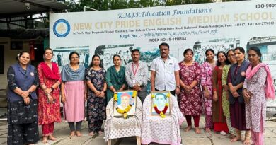 Tributes to Tilak, Annabhau Sathe at New City Pridev School