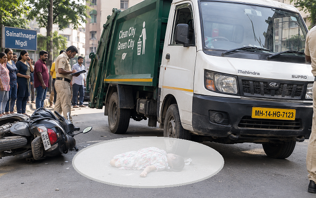 Five-Year-Old Girl Dies After Being Run Over by Garbage Collection Vehicle in Nigdi
