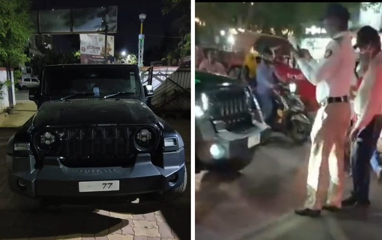 Thar Driver Flees Police After Hitting Two-Wheeler in Pimple Saudagar