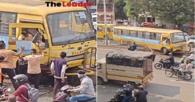 School Bus Crashes into BRT Corridor in Kalewadi; Driver Critical