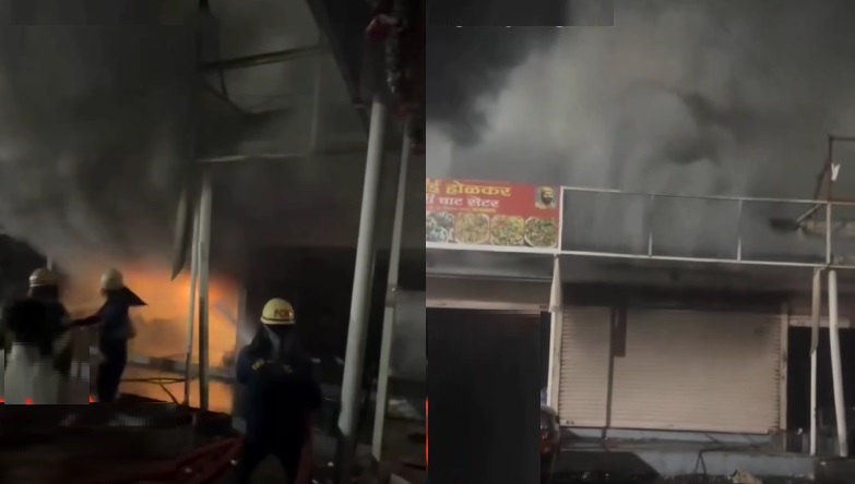 Massive Fire at Rupinagar Shop, Diwali Firecrackers Gutted