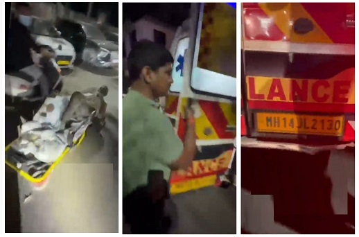 Shocking: Elderly Patient Falls Out of Moving Ambulance in PCMC