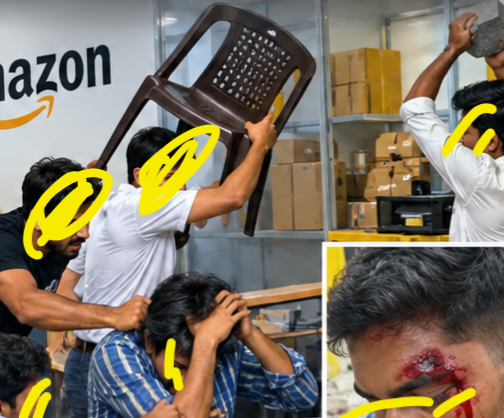 Loader Job Dispute Turns Violent at Amazon Store in Mann; Two Attacked, One Seriously Injured