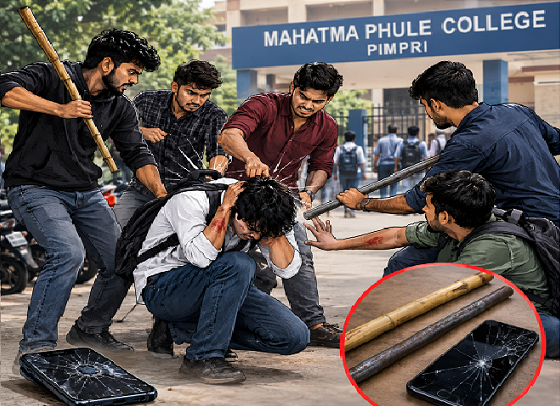 Student Attacked Outside Pimpri College Before Exam; Friend Injured