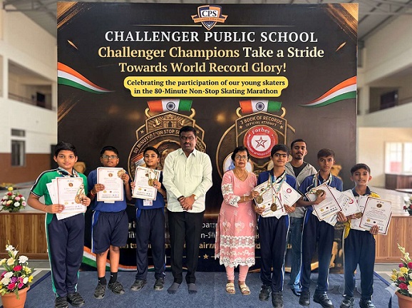 Eight Challenger School Students Aim for World Records in 80-Minute Skating Marathon
