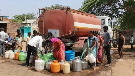Water Tankers Supply Drinking Water to Five Villages, 53 Hamlets in Pune District